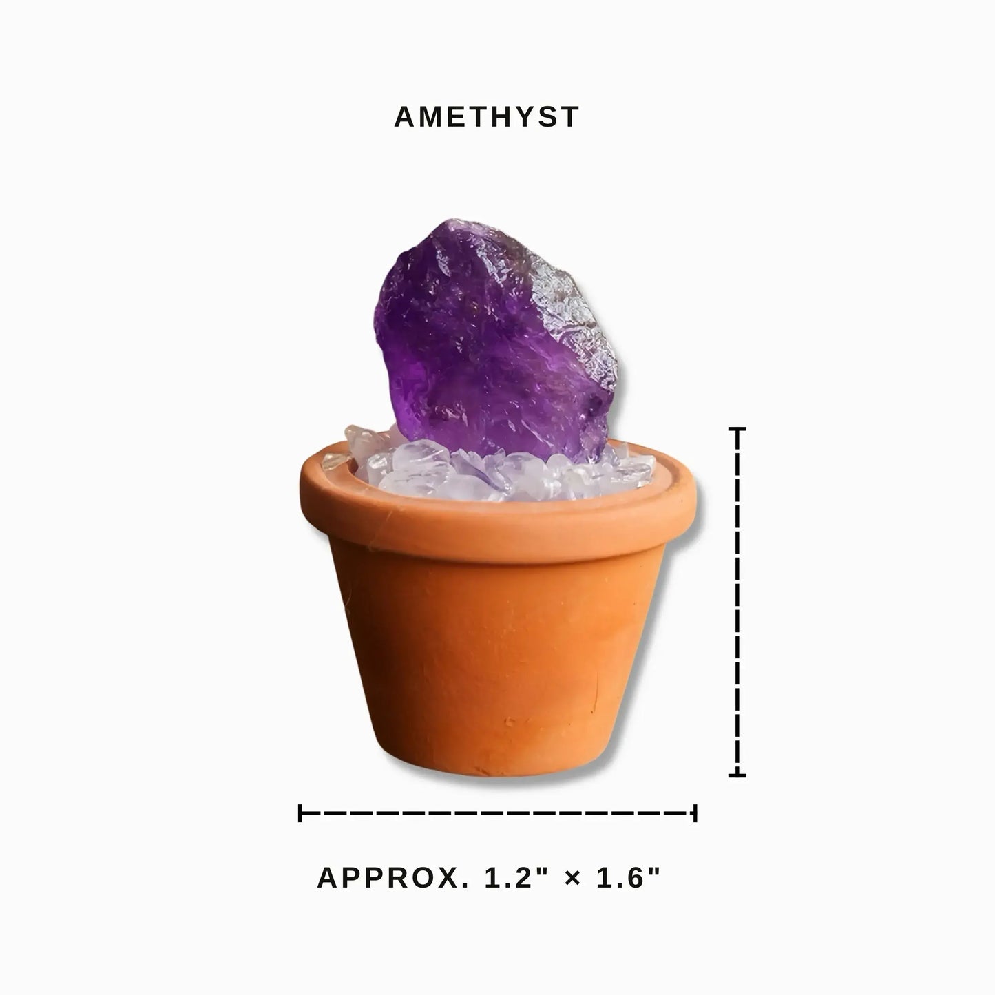 Mini Amethyst Cluster Plant – Handmade Spiritual Gift & Desk Decor