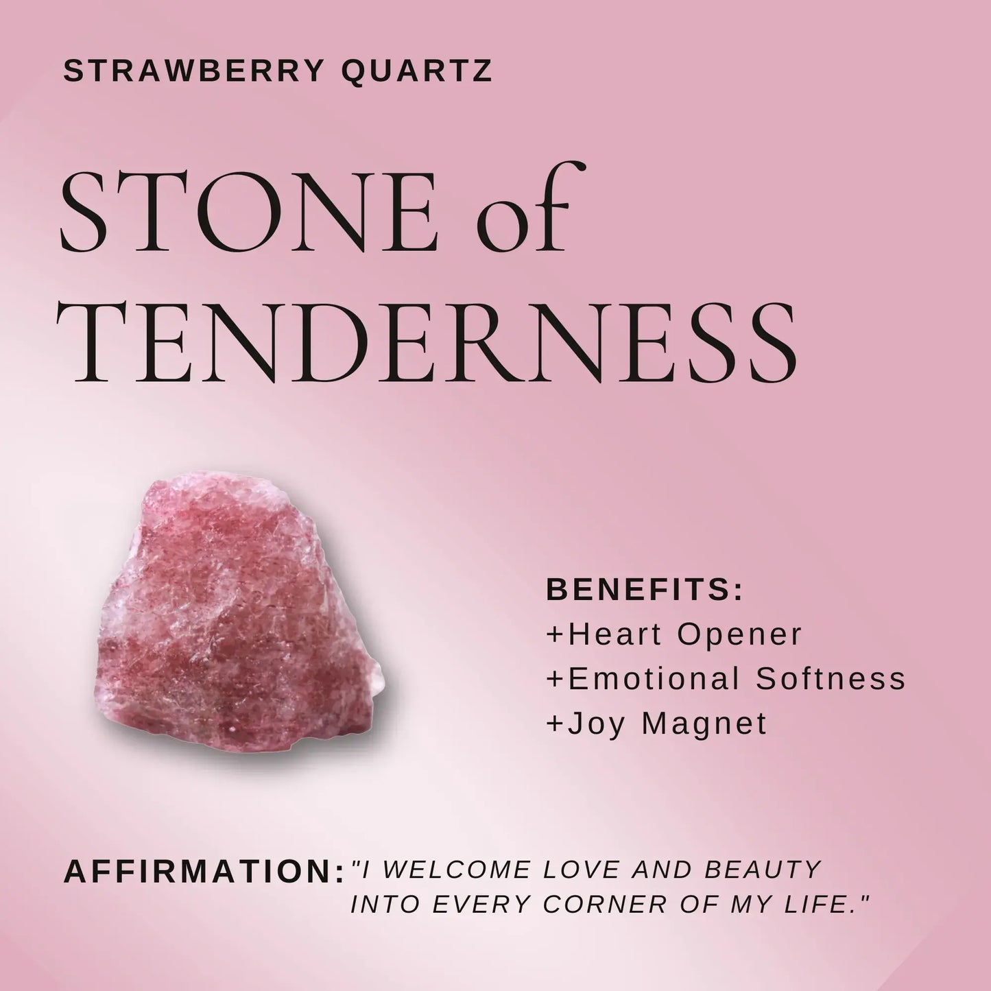 Labubu Strawberry Quartz Bracelet –Love Sprite