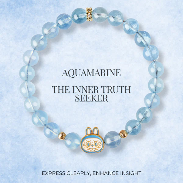 Labubu Aquamarine Bracelet – Sky Whisper