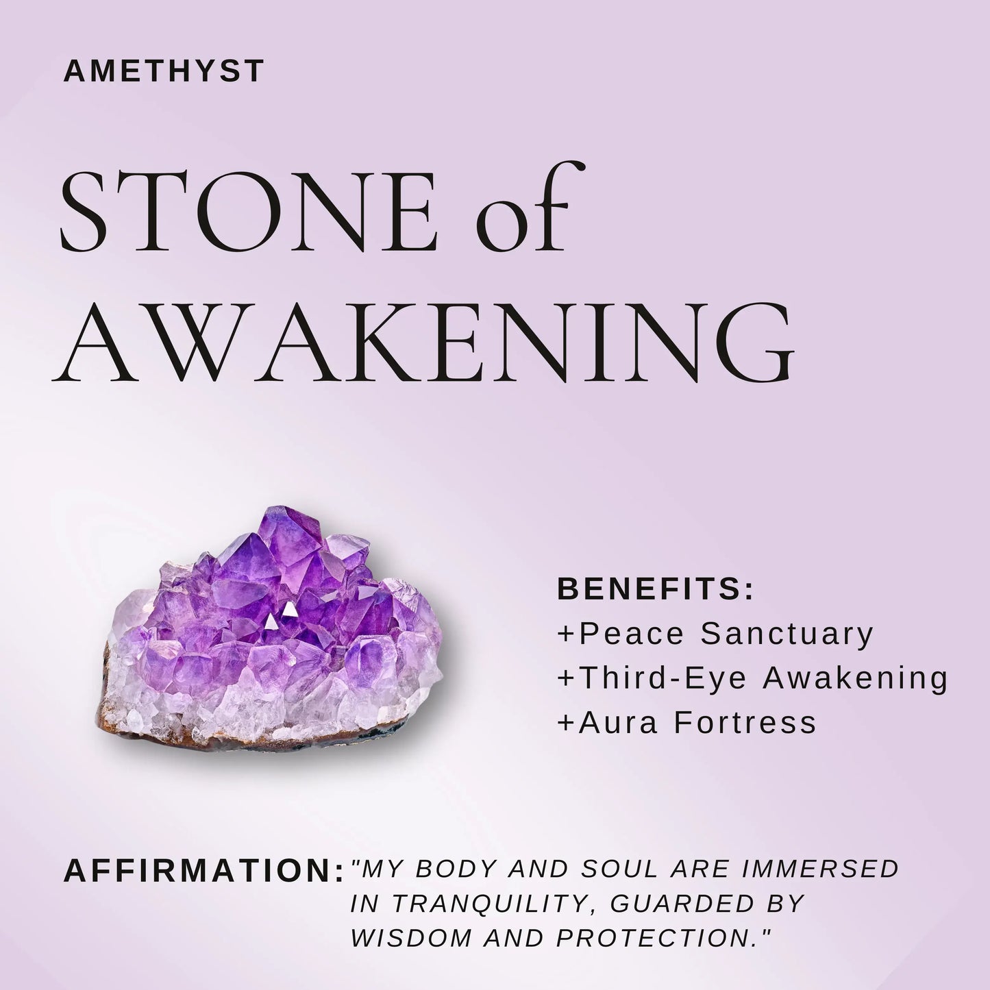 Labubu Lavender Amethyst Bracelet – Dreamy Aura