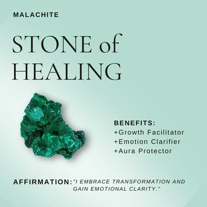 Mini Malachite Cluster Plant – Handmade Spiritual Gift & Desk Decor