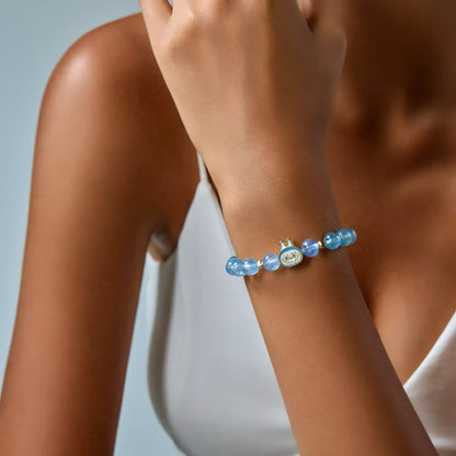 Labubu Aquamarine Bracelet – Sky Whisper