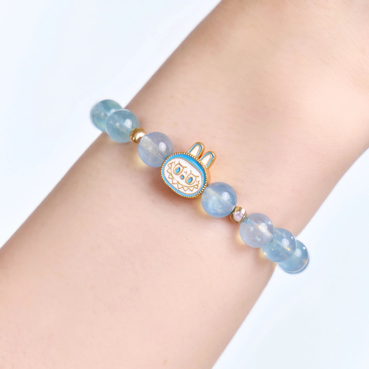 Labubu Aquamarine Bracelet – Sky Whisper