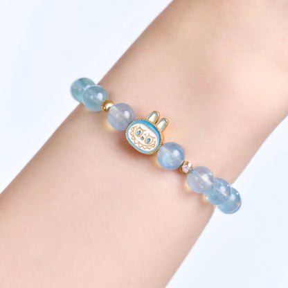 Labubu Aquamarine Bracelet – Sky Whisper